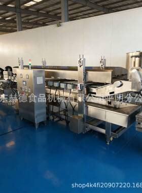 水产品油炸机连续式全自动大虾鳕鱼排上浆油炸流水线鲍鱼油炸机