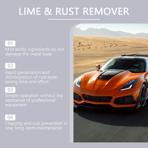HOMONTH Rust Remover Spray - Clean Metal Surfaces on Car Whe - 图2