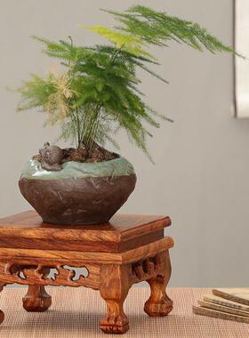 花梨木佛像奇石摆件底座长方形实木茶壶花瓶盆景鱼缸正方底座托架