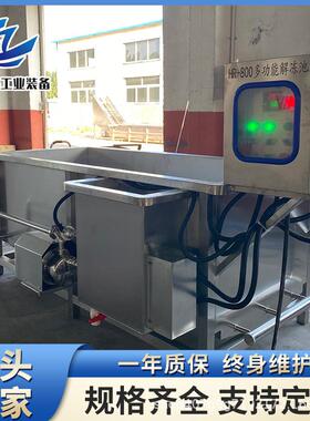 冻鸡爪鸡胸肉快速解冻池电加热变频可调解冻设备宠物鲜食加工机
