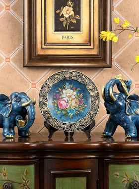 大象摆饰招财风水象乔迁新居客厅茶几电视柜摆设开 业结婚礼品摆