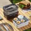 Plastic Kung Fu tea set, construction site tea tray, portable one pot, three cups of tea, travel tea tray, car tea tray storage