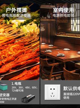 台式冰柜商用可移动冷藏展示柜保鲜三轮车摆摊冷冻小型冰箱