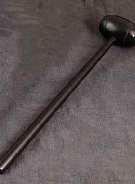 正品紫光檀乌木质按摩锤红养木锤足底经络生保健棒敲锤背痛穴酸位