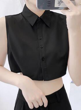 高端假领子百搭女假领衬衫假领衬衣领毛衣装饰领秋冬季白色领子显