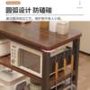 Kitchen storage rack floor-mounted multi-layer multi-functional vegetable cutting table operating table hole plate microwave oven storage narrow side cabinet