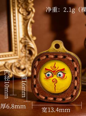 手绘唐卡擦擦吊坠黄财绿度母大黑天扎基拉姆民族风迷你小唐卡配饰