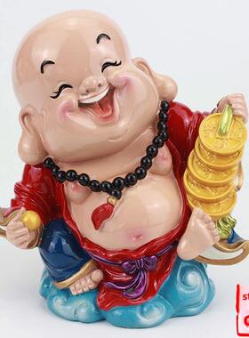 引进财富和宝藏弥勒佛像，存钱罐，大肚佛，笑佛，弥勒佛像，酒柜