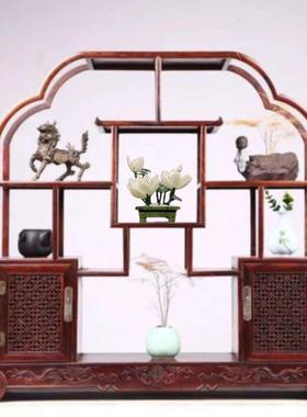 正品中式风石格玉白荷花摆件居仿真莲花盆景家装饰厅佛堂供奉佛客