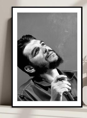 Che Guevara 切格瓦拉海报装饰画伟人抽雪茄革命人物书房励志挂画
