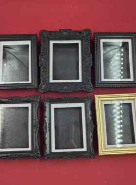 厂家爆款欧美式复古浮雕塑料中空相框