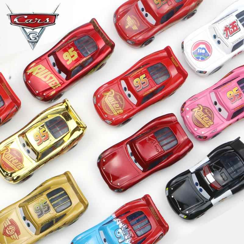 Children's Lightning Mcqueen Toy Car Cars 3 Racing Toy Alloy Car Off-Road Mcqueen Electroplated Police Car