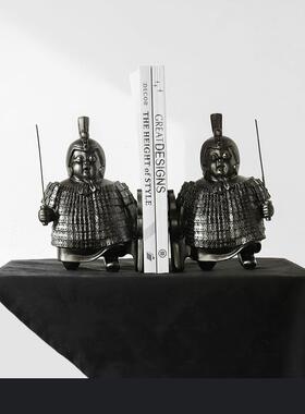 新中式摆件树脂工艺品创意复古兵马俑客厅家居办公室桌面装饰礼物