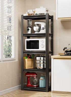 加厚厨房置物架落地多层微波炉收纳架子家用调料架烤箱锅架储物架