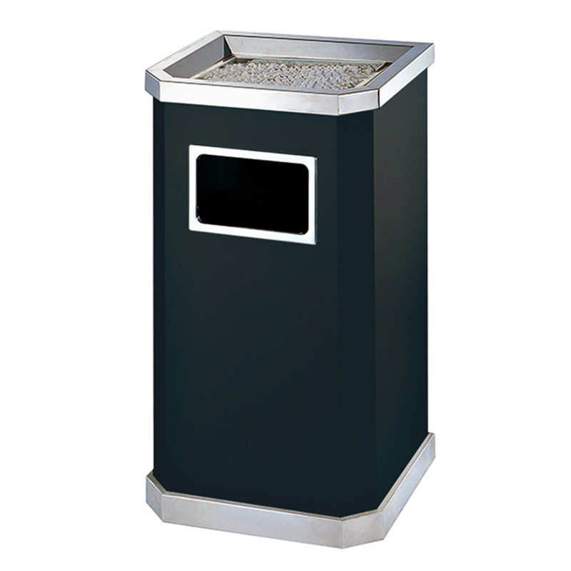 厂家批发高档南方GPX-19A/B黑色烤漆座地烟灰桶 电梯走道垃圾桶 - 图0