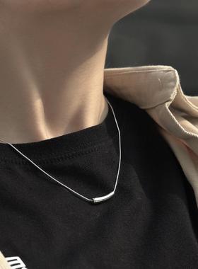 闺蜜项链女二人款小茄子锁骨链钛钢女轻奢气质小众设计简约冷淡风