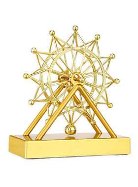 创意旋转摩天轮模型摆设房间改造小物件客厅电视柜酒柜装饰品摆件