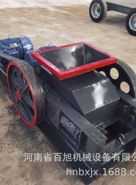 小型煤炭对辊式破碎机锰钢合金辊齿辊齿辊平辊石英石双辊制砂机