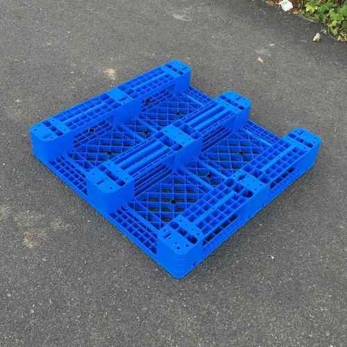 厂家1010网格川字托盘可加8根钢管仓库叉车托盘防潮塑料栈板 - 图2