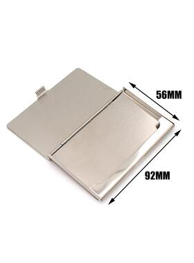 金属黑胡桃卡片名片盒夹LOGO刻字公关福利会议商务广告促销礼品定