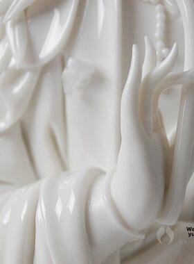 [八折优惠]戴玉堂陶瓷观音菩萨佛像家居玉白色南海饰品