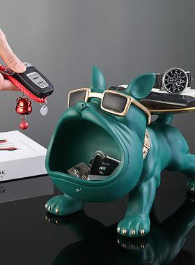 门口玄关桌面法斗匙收550纳摆件轻装饰入钥户鞋奢柜盘创意家居好