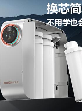 新款大流量800G反渗透集成水路静音款纯水机双水机小体积大RO膜
