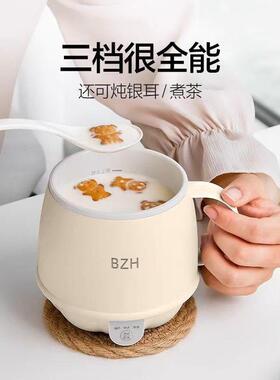 爆款牛奶养生杯迷你花茶电炖电热杯家用多功能办公室烧水早餐杯