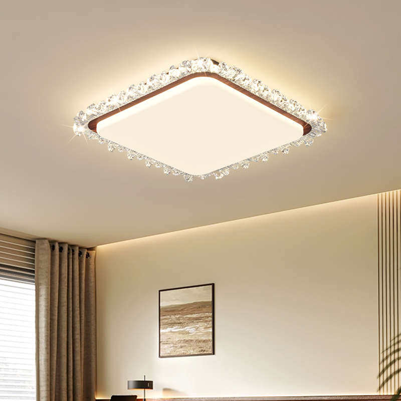 客厅吸顶灯简约木纹中古奶油风仿水晶轻奢高级感全屋灯具套餐组合,淘宝优惠券,粉丝福利购,淘宝优惠卷