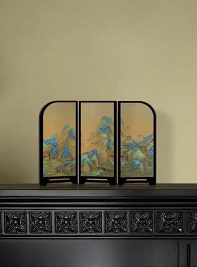 《宫廷乐师图》新式桌SN0596-2关面小屏风摆件玄小摆画中古风室卧