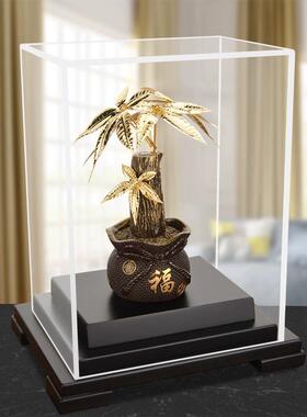 泓开金品楼盘开盘送业主摇钱树乔迁开业金箔发财树摆件家居礼品