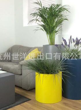 玻璃钢花盆 商场美陈高中低搭配组合花箱异形组合花钵