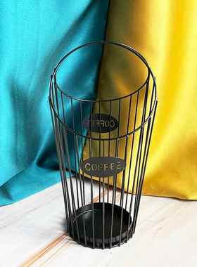 厂家直销创意铁艺咖啡胶囊收纳架子餐厅厨房卧室摆件咖啡厅酒吧定