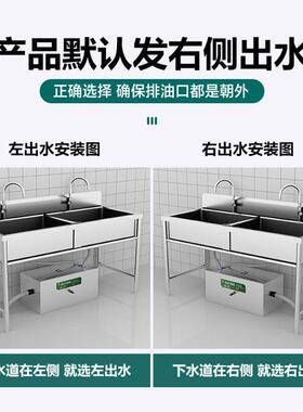 油水分离器厨房餐饮过滤器商用水油污水沉淀饭店不锈钢地埋隔油池