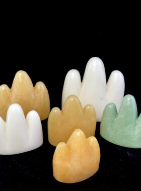 黄玉石敢当摆设黄色泰山石家居室内原石风水镇宅补角摆石敢当摆件