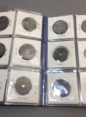 仿古铜器古玩收藏鉴赏铜币银元内有60枚装古币