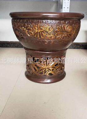 供应铜大缸一对大缸价格门口摆放紫铜大缸纯铜大缸景观缸
