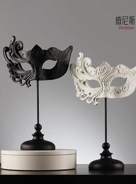 威尼斯面具摆件装饰家居摆设客厅酒架隔断桌面创意柜子软装工艺礼