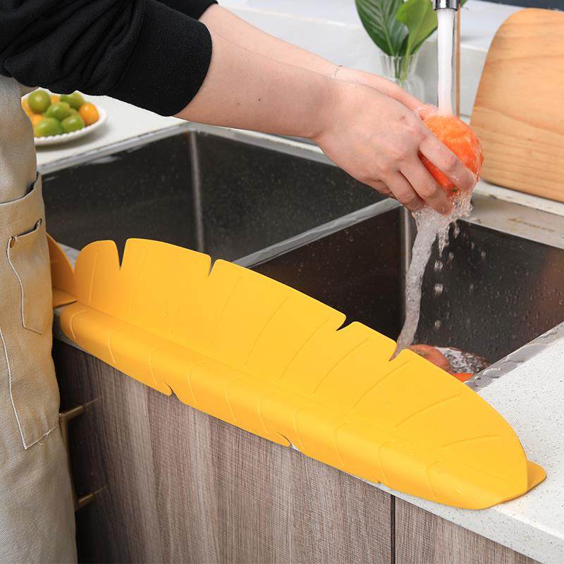 厨房挡水板水槽洗碗盆水池防溅水板台面吸盘式洗手台洗菜盆防水条,淘宝优惠券,粉丝福利购,淘宝优惠卷
