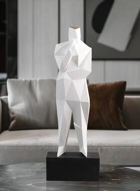 客厅电视柜摆件高级感家居软装饰品服装店橱窗柜人物艺术雕塑摆件