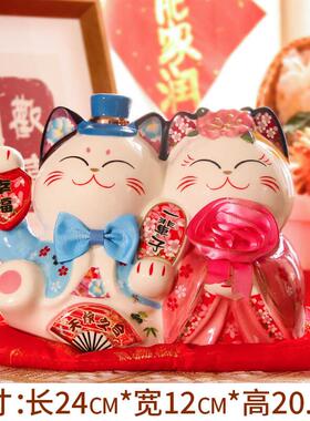 正品婚礼饰物送新人结新娘女闺蜜大气夫妇新婚礼品婚装饰创意摆房