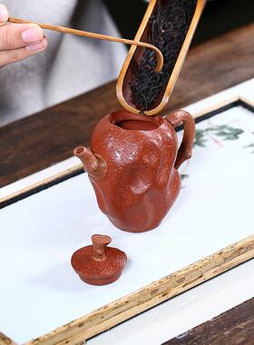 迷你紫砂小茶壶宜兴原矿清水泥纯手工名家红枣瓜果100毫升紫砂壶