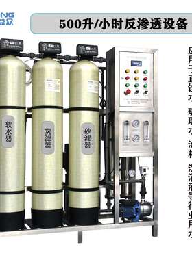 厂家现货供应0.5吨 1吨/小时反渗透设备去离子水设备纯水设备