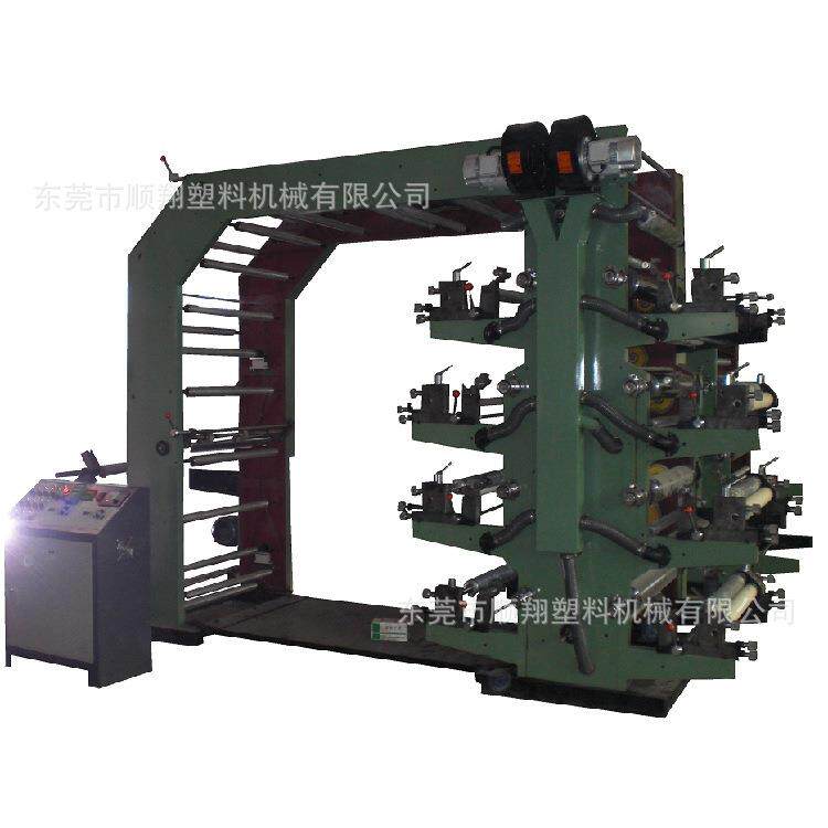 Eight-color flexographic printing machine/eight-color flexographic letterpress printing machine/eight-color plastic film printing machine
