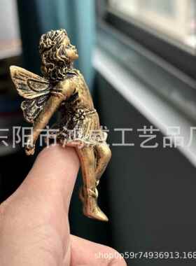 跨境新款 仙女女孩挂件套装花篮边缘庭院天使欧式复古花仙子雕塑