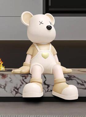 创意公仔爱心抱婴袋裤坐姿暴力熊落地大摆件客厅玄关电视柜乔迁礼