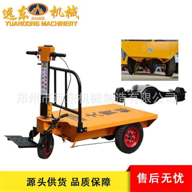 New hand-pushing station flatbed truck construction site electric tricycle dump truck tool truck transport manure loading