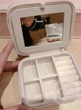新款便耳携式首饰盒 简旅行主迷你首饰包 公小约巧钉饰品首饰收纳
