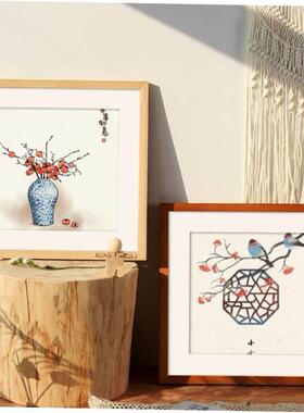 Nordic simple wooden photo frame square picture frames 相框