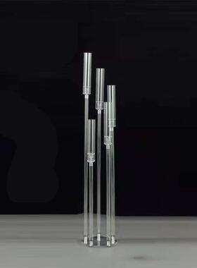 新款婚庆道具 步步高烛台摆件水晶亚克力路引 场景布置 婚礼装饰